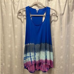 Splendid racerback tie dye tank Large